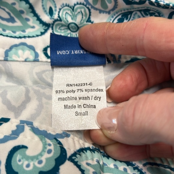 RipSkirt Hawaii Seaglass Floral Print Wrap Skirt Size Small with Pockets - Picture 11 of 11